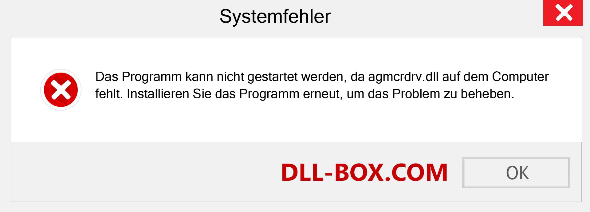 agmcrdrv.dll-Datei fehlt?. Download für Windows 7, 8, 10 - Fix agmcrdrv dll Missing Error unter Windows, Fotos, Bildern