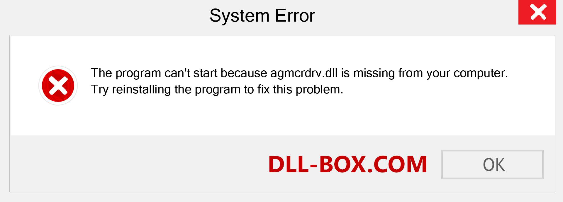 agmcrdrv.dll file is missing?. Download for Windows 7, 8, 10 - Fix  agmcrdrv dll Missing Error on Windows, photos, images