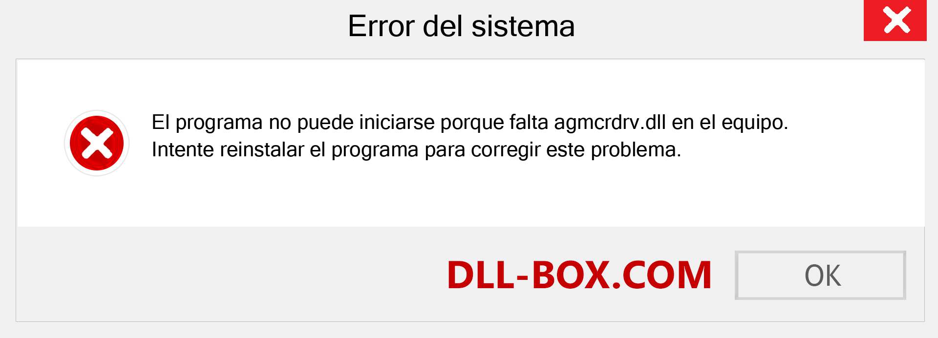 ¿Falta el archivo agmcrdrv.dll ?. Descargar para Windows 7, 8, 10 - Corregir agmcrdrv dll Missing Error en Windows, fotos, imágenes