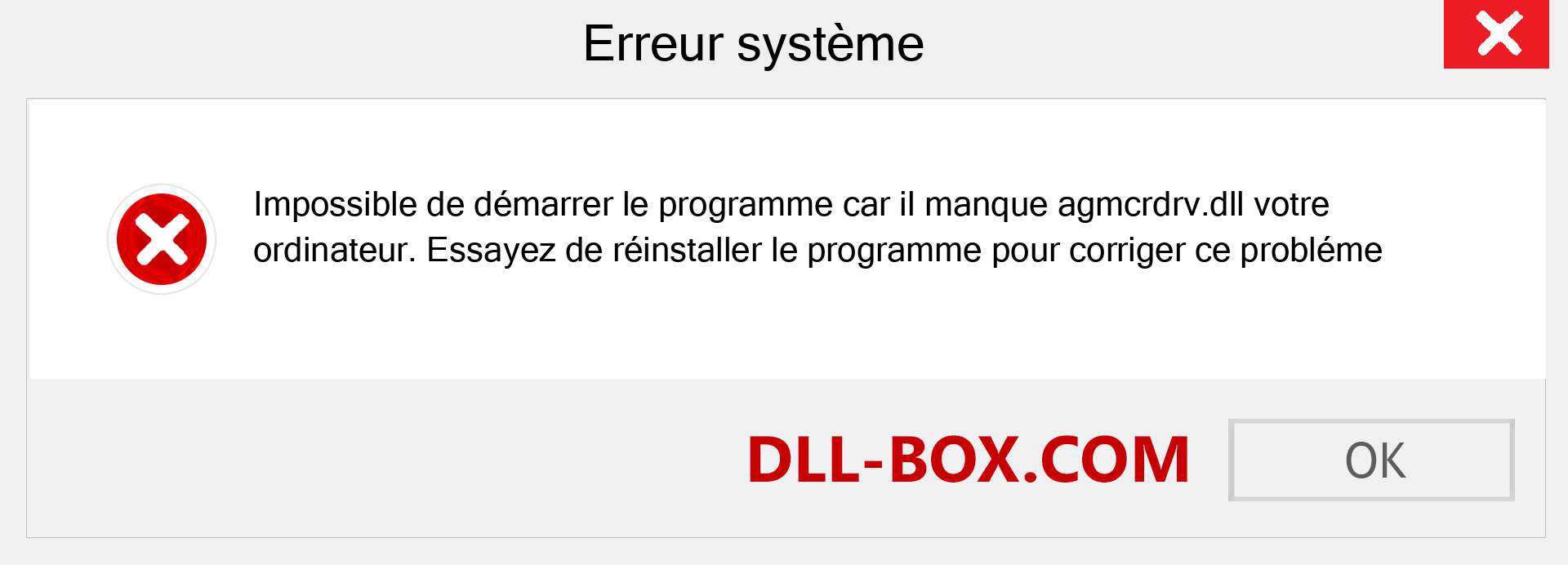 Le fichier agmcrdrv.dll est manquant ?. Télécharger pour Windows 7, 8, 10 - Correction de l'erreur manquante agmcrdrv dll sur Windows, photos, images